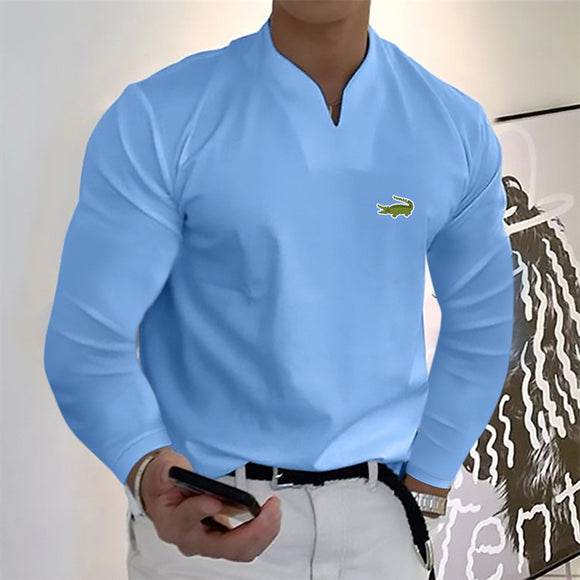 Men's Brand Fashion V-neck T-Shirt