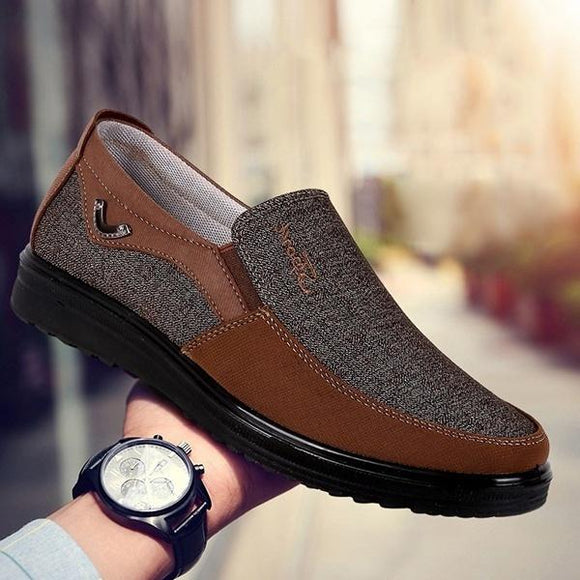 Men's Fashion Light Slip On Leather Loafers
