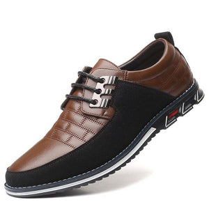 2020 Fashion Casual Big Size Oxfords Leather Men lace up Formal Business Dress Shoes