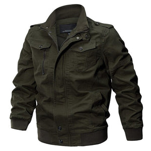 Plus Size 6XL Mens Outdoor Cotton Pilot Jacket