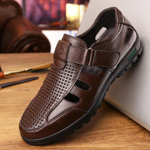 Business Genuine Leather Sandals