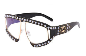 Sunglasses - Italian Brand Designer Luxury Big Pearl Oversize Sunglasses