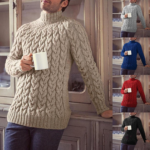 Men All-match Knitted Sweater