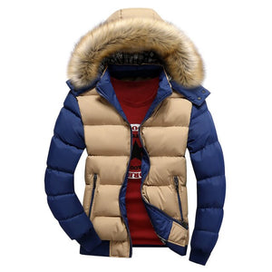 Men Winter Hooded Warm Parka Coat