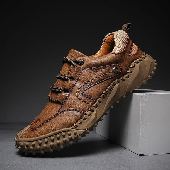 Fashion Leather Non-Slip Men's Flats Shoes