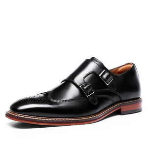 Genuine Cow Leather Business Brogue Shoes