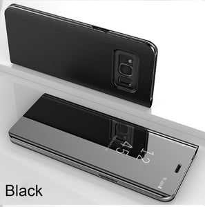 Smart Mirror Flip Ultra Thin Armor Shockproof Ring Case For Samsung S20/Plus/ultra/A20S