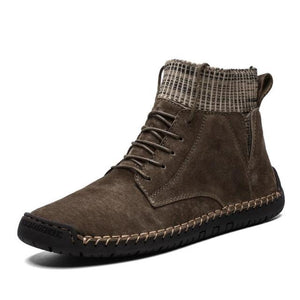 Men Fashion Suede Leather Casual Boots