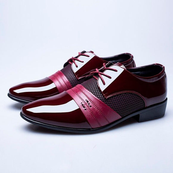 Fashion Men Pu Leather Oxfords Shoes