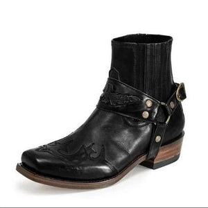 PU Leather Men's Riding Western Boots