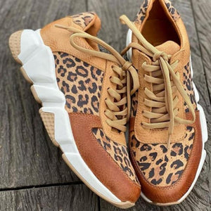 Women Leopard Breathable Casual Shoes