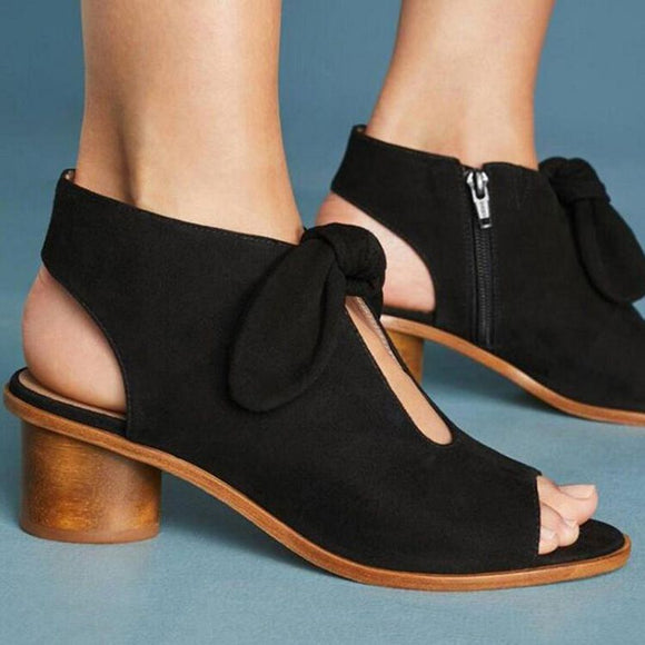 Fashion Women Peep Toe Chunky Sandals