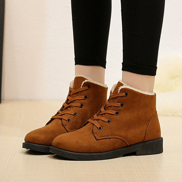 Classic Suede Women Snow Boots