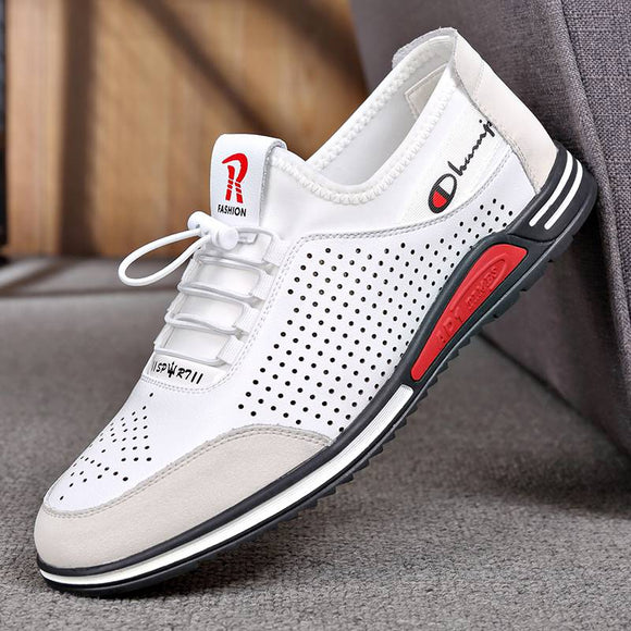 Fashion Breathable Men's Casual Leather Shoes