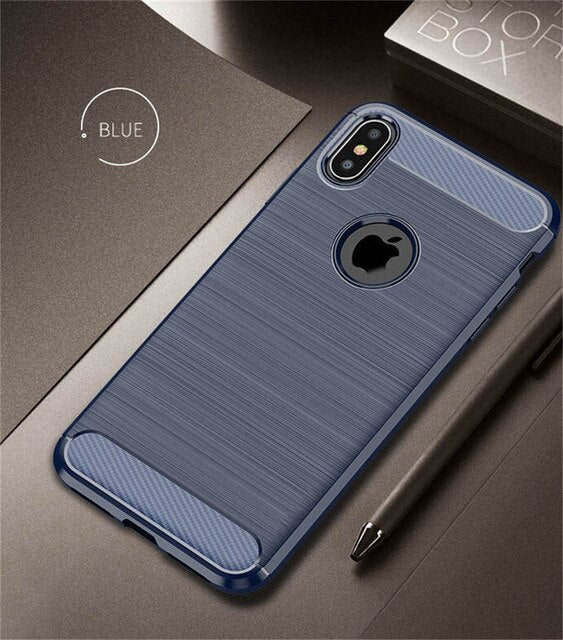 Luxury Ultra Thin Heavy Duty Fiber Shockproof Armor Case For iPhone X XR XS MAX
