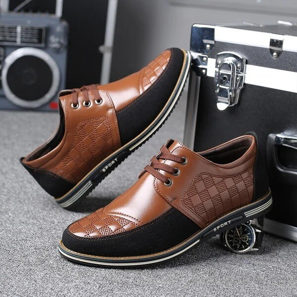 Genuine Leather Men Casual Driving Shoes
