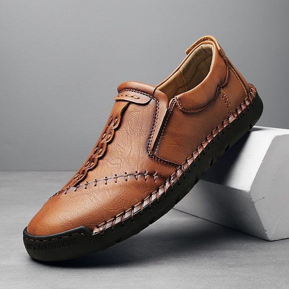 Handmade Leather Men Casual Driving Shoe
