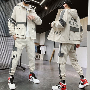 Brand Men Hip-hop 2 Piece Suit