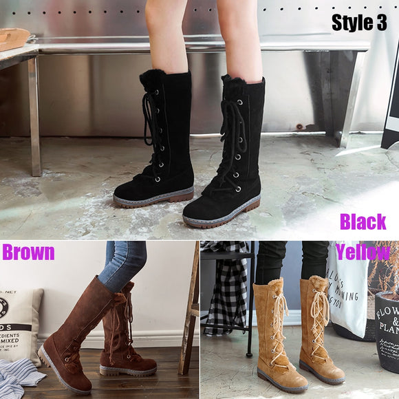 Women's Shoes - Winter Fashion Mid Calf Boots
