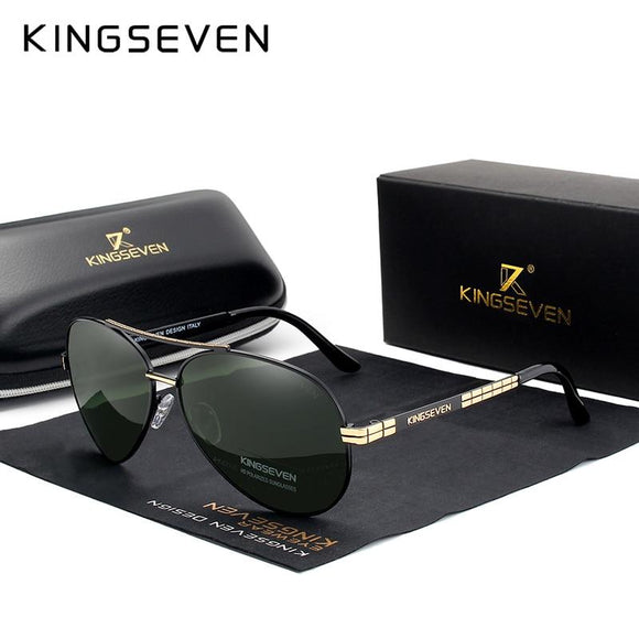 Men's Fashion Design Glasses Pilot HD Polarized Sunglasses