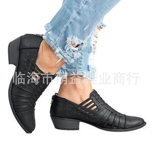 Cute Comfortable Women Leather Booties