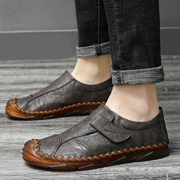Leather Casual Soft Sole Wear-resistant Men Shoes