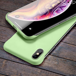 Luxury Slim Matte Borderless Shockproof Business Protect Case For IPhone X XS Max XR 6 6s 7 8