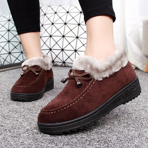 Women's Shoes - Top Quality Slip On Warm Winter Flats Shoes
