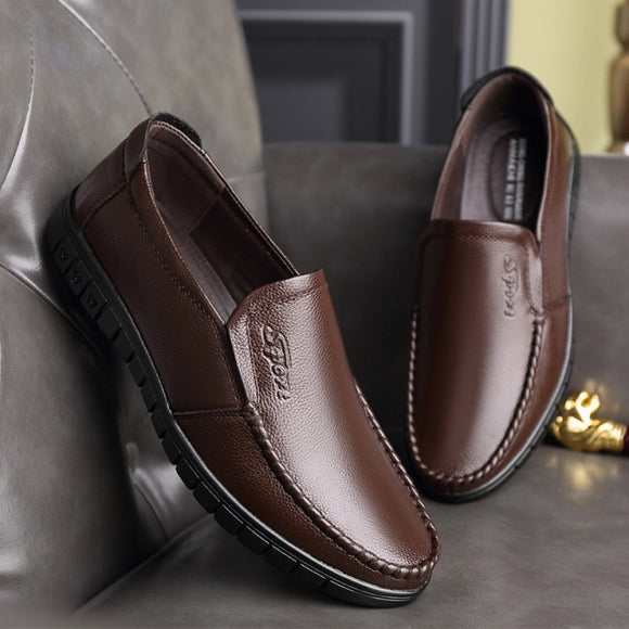 Men's Genuine Leather Casual Loafers Shoes