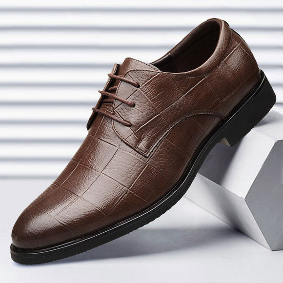 Lace Up Men Leather Formal Shoes