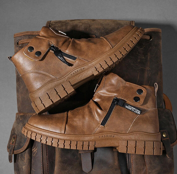 Soft Outdoor Men Comfy Walking Boots