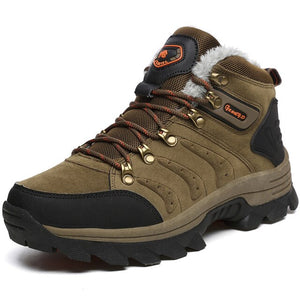 Men's Shoes - Men Warm Plush Waterproof Hiking Shoes Snow Boots(Buy 2 Get 10% off, 3 Get 15% off )