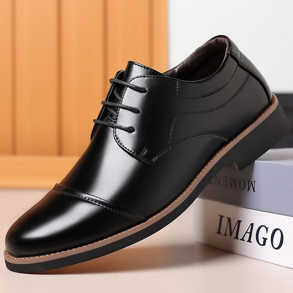 Black Men Business Leather Shoes