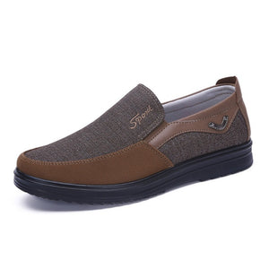 Casual Large Size Men's Comfortable Flat Slip On Soft Flat Shoes