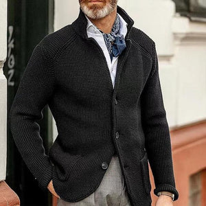 Mens Fashion Warm Knitted Coat