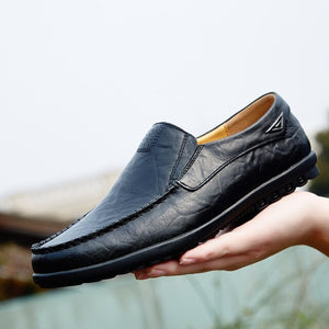 Men Breathable Leather Travel Shoes