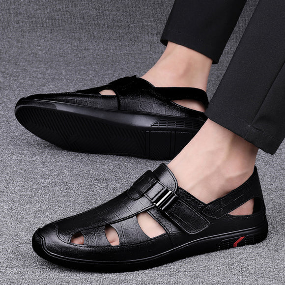 2021 New Fashion Men's Genuine Leather Sandals