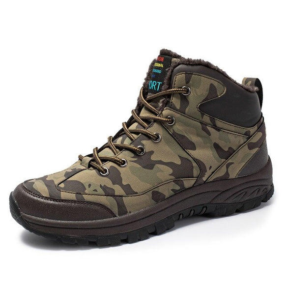 New Camouflage Lace-up Men Boots