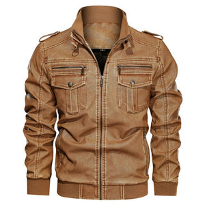Mens Faux Leather Motorcycle Jackets(Buy 2 Get 10% off, 3 Get 15% off )