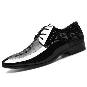Men Formal Italian Patent Leather Shoes