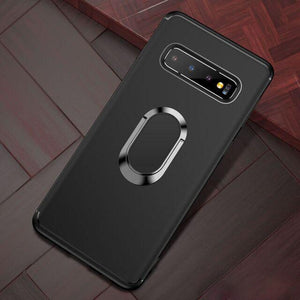 Case & Strap - Fashion Ultra-Thin Car Holder Stand Magnetic Bracket Finger Ring TPU Case For Samsung Note10 9 Note 8 s7 s8 s9 plus