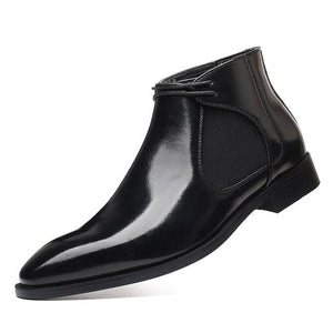 2022 New Genuine Leather Men Ankle Boots