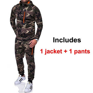 New Camouflage Printed Men Sportswear Set