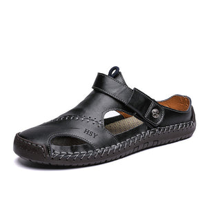 Men Leather Comfy Soft Sandals