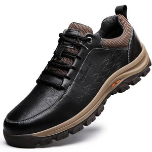 Men Genuine Leather Safety Work Shoes
