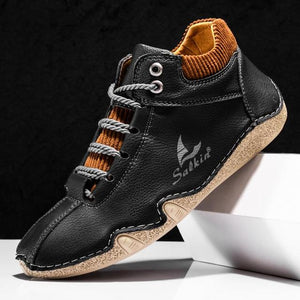 Men's Fashion Leather Breathable Driving Boots