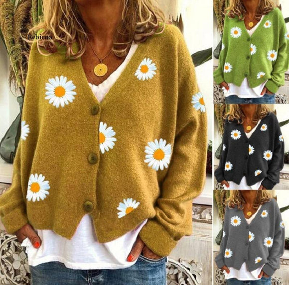 New Women Knit Embroidered Sweater