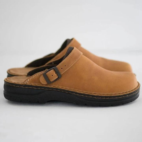 New Leisure PU Leather Mens Slippers