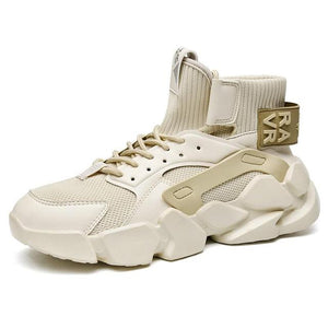 Luxury Mens Chunky Soft High-top Sneakers