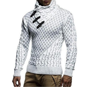 New Men Fashion Stand Collar Sweater